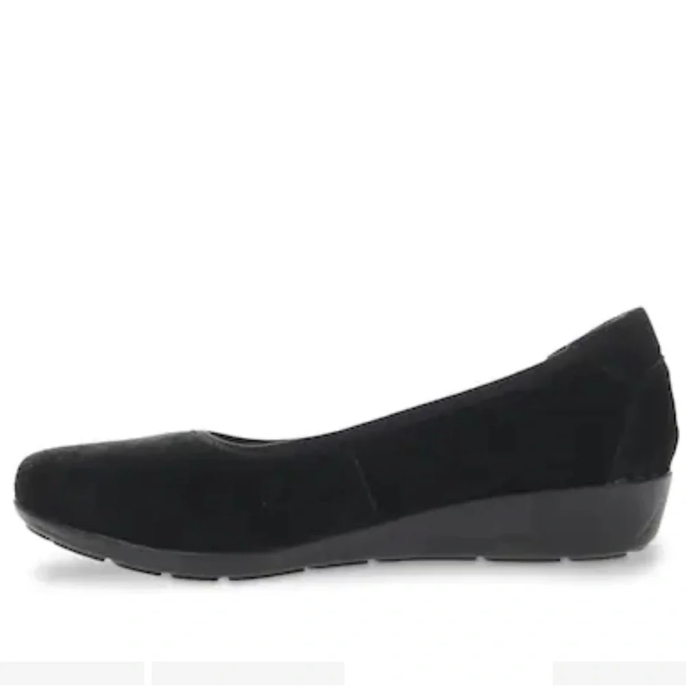 PROPÉT YARA Black Suede/Leather 1” Wedge Slip-Ons Gothic BALLETCORE Mini…